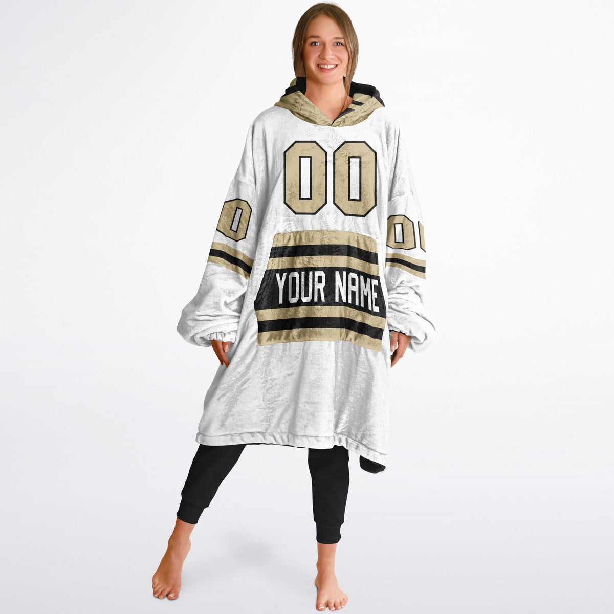 Black & Light Gold Superfan Reversible