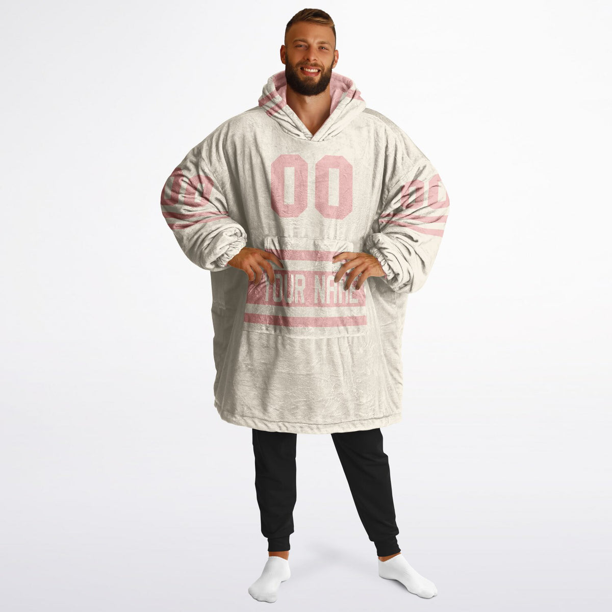Blush Pink & Cream Superfan Reversible