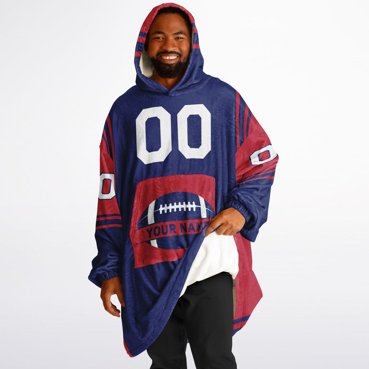 Dark Blue/Red Bold