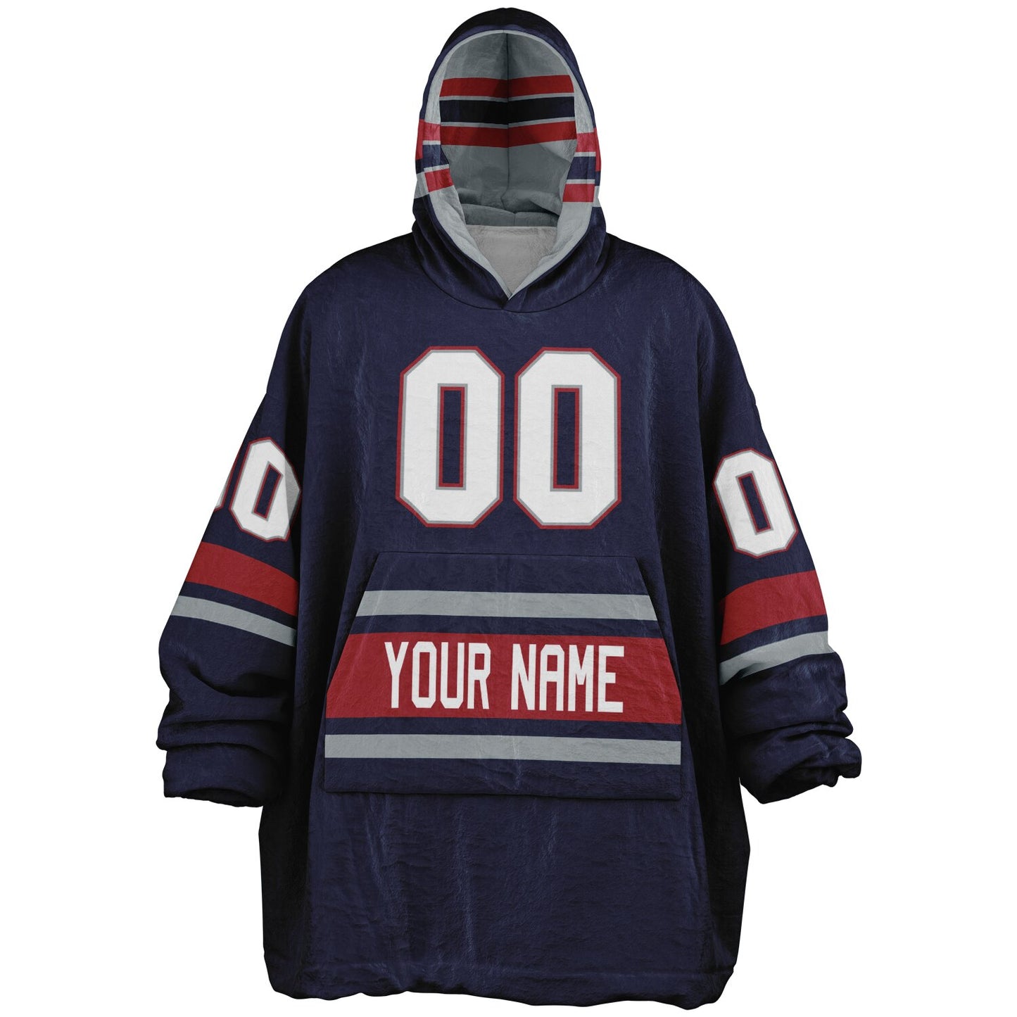 Nautical Blue/Red/Silver Superfan Reversible