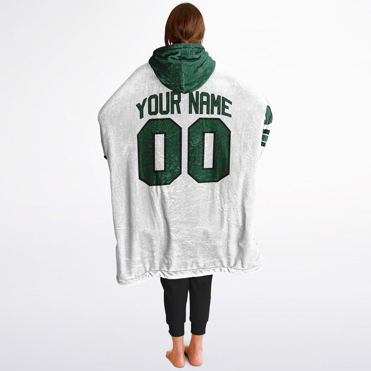 Green/Black/White Superfan Reversible