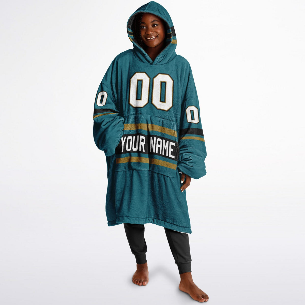 Teal/Black/Gold Superfan Reversible