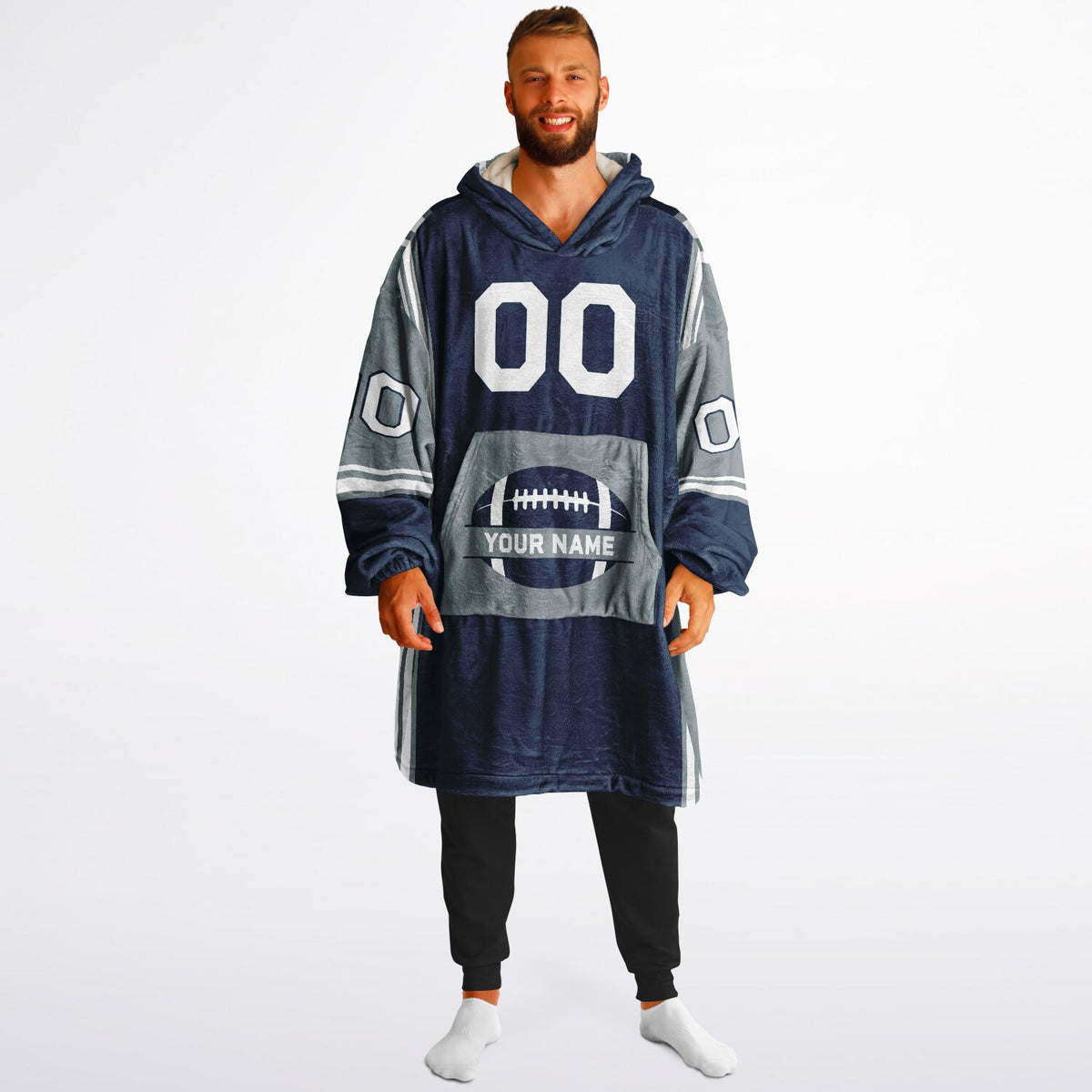 Navy/Silver/White Bold