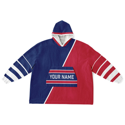 Dark Blue Red White Split Decision