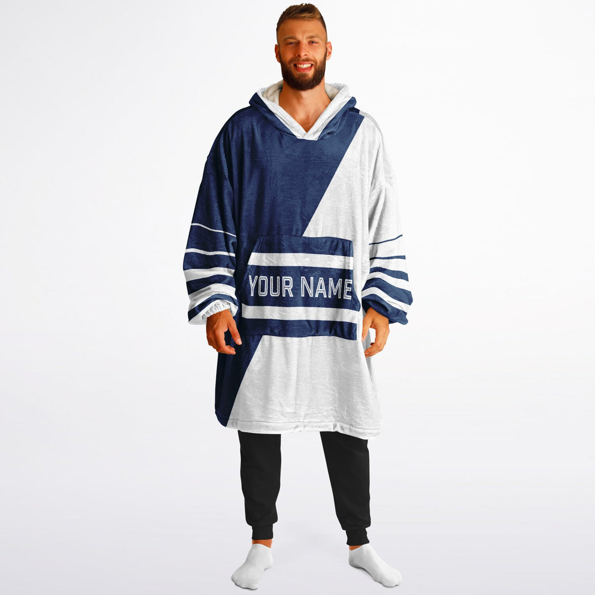 Blue & White Split Decision