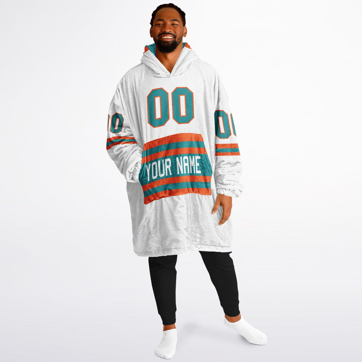 Aqua & Orange Superfan Reversible