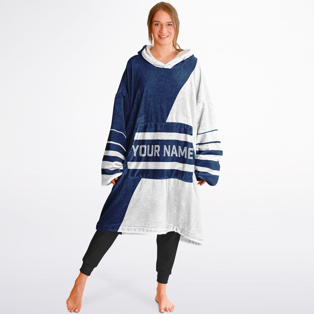 Blue & White Split Decision
