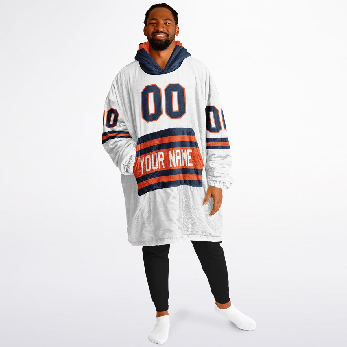 Orange/Navy Superfan Reversible