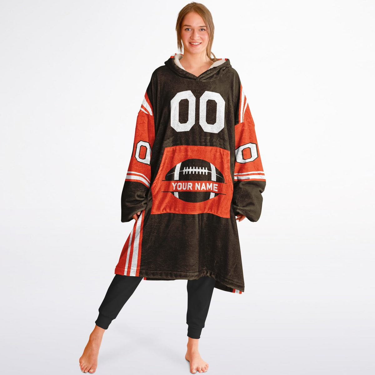 Brown/Orange/White Bold