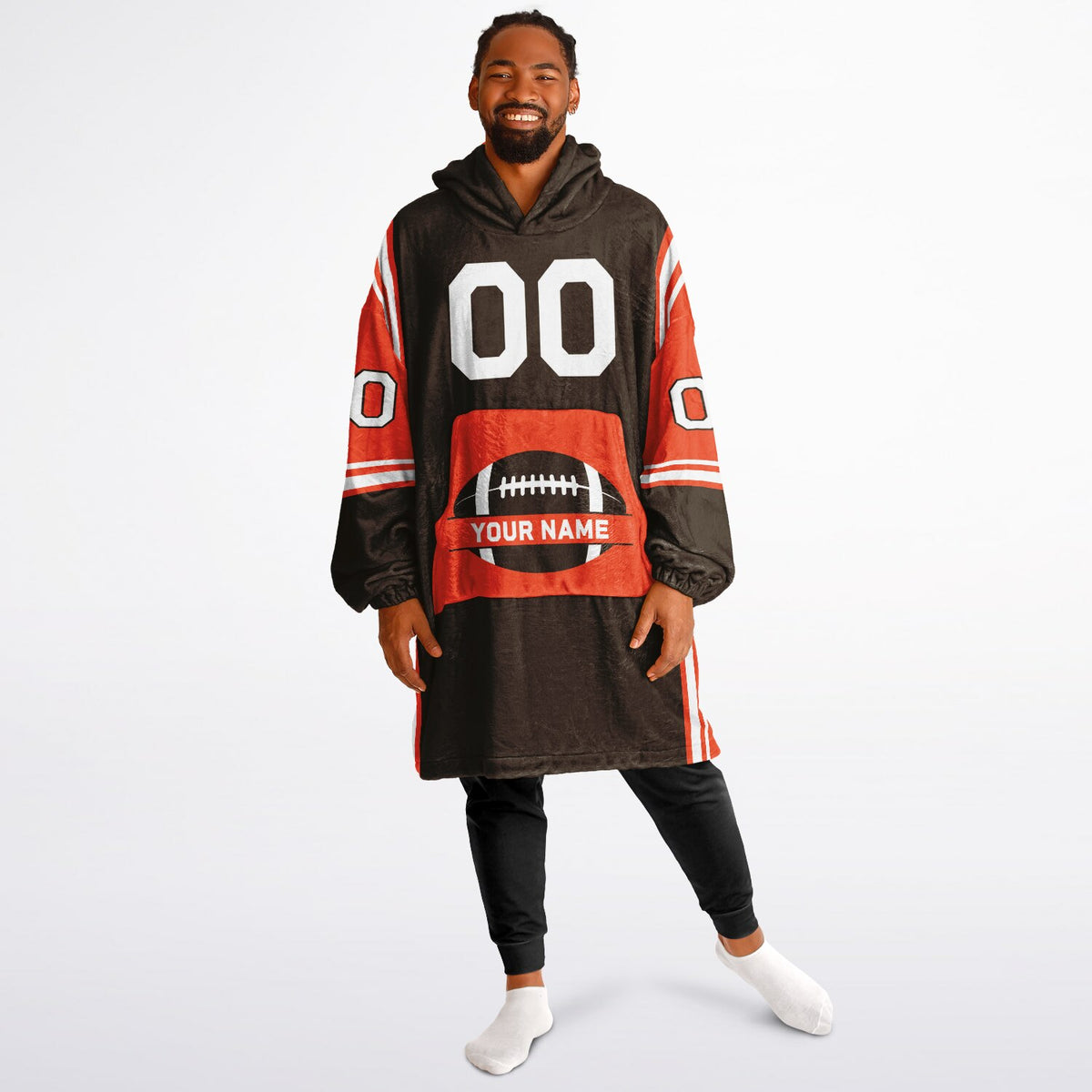 Brown/Orange/White Bold