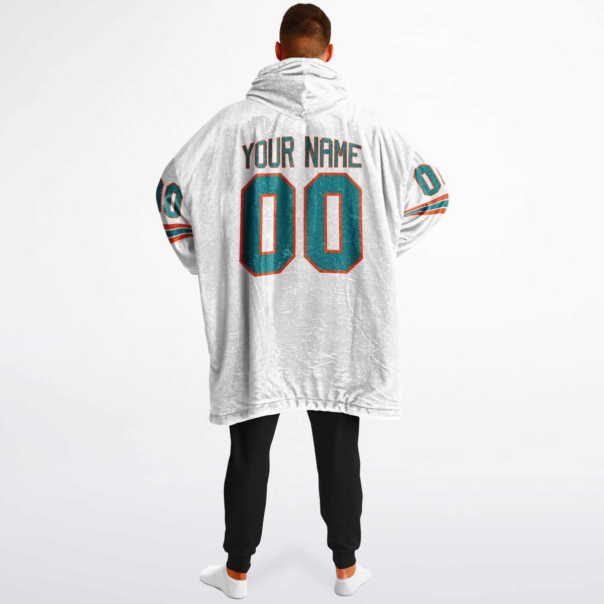 Aqua/Orange/White Superfan Reversible