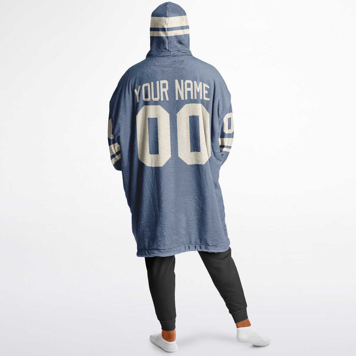 Slate Blue & Cream Superfan Reversible