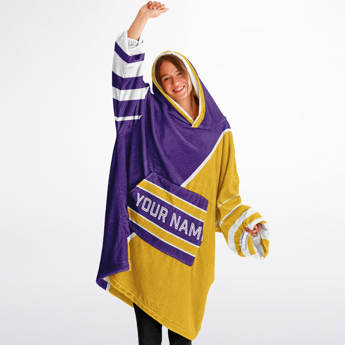 Purple Gold White Split Decision