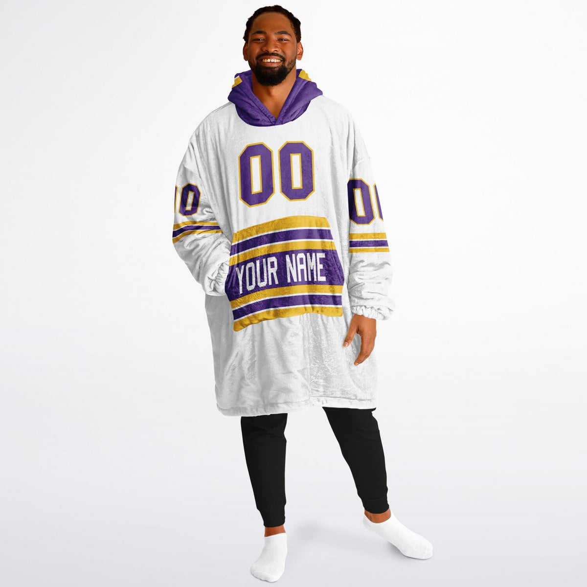 Purple/Gold/White Superfan Reversible