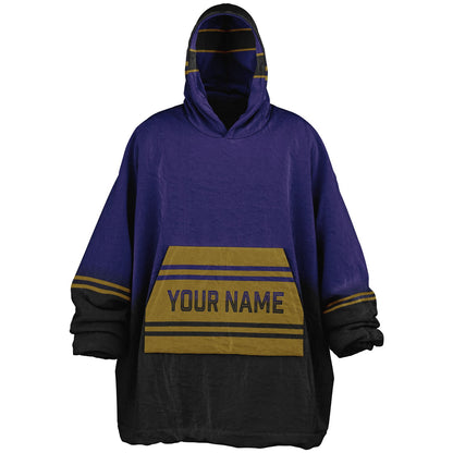Purple/Black/Metallic Gold Everyday Reversible