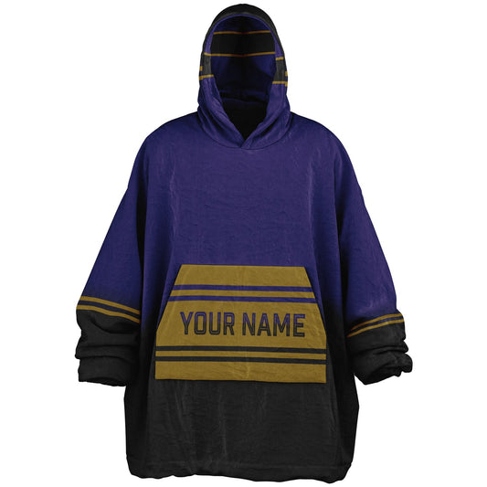 Purple/Black/Metallic Gold Everyday Reversible