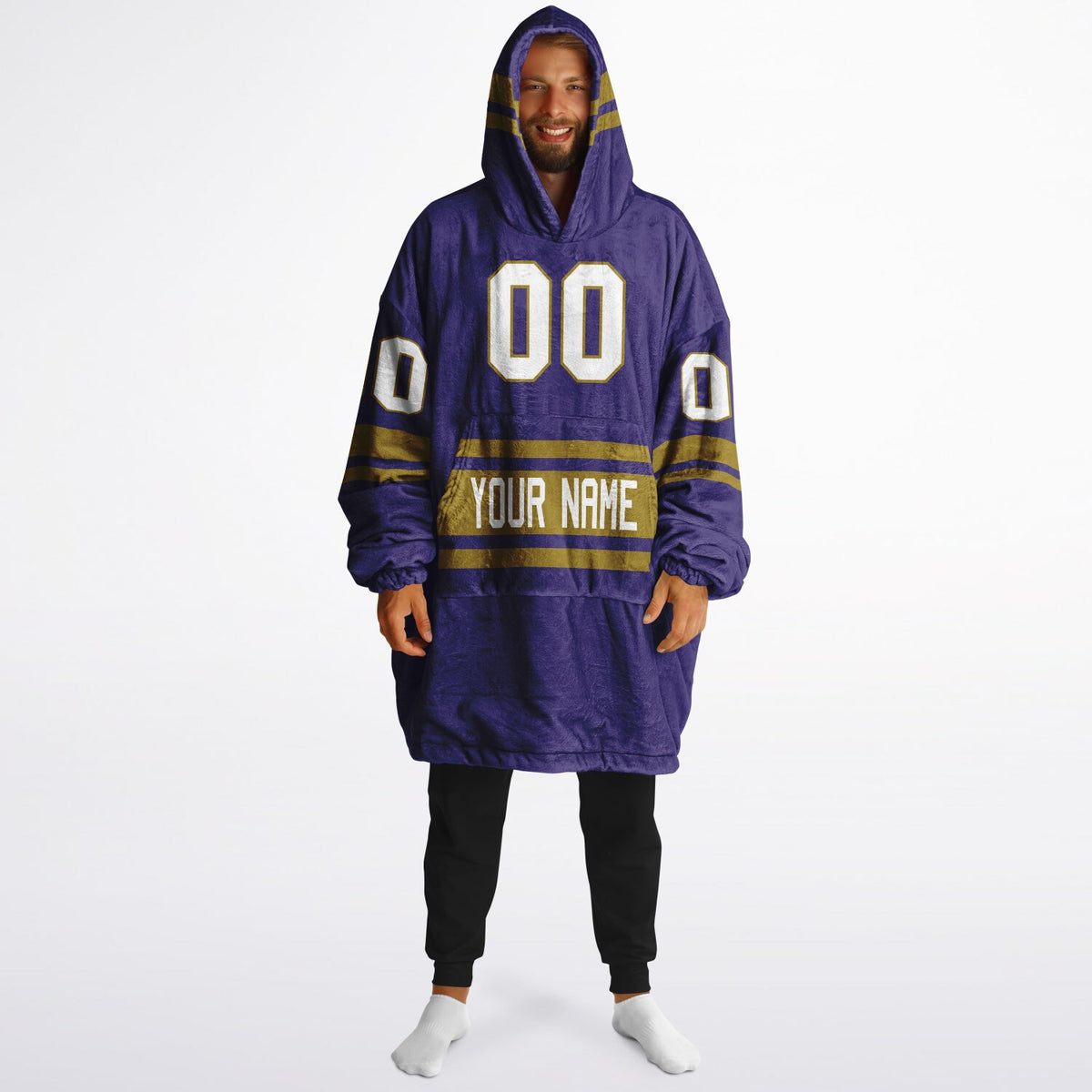 Purple Dark Gold Superfan Reversible