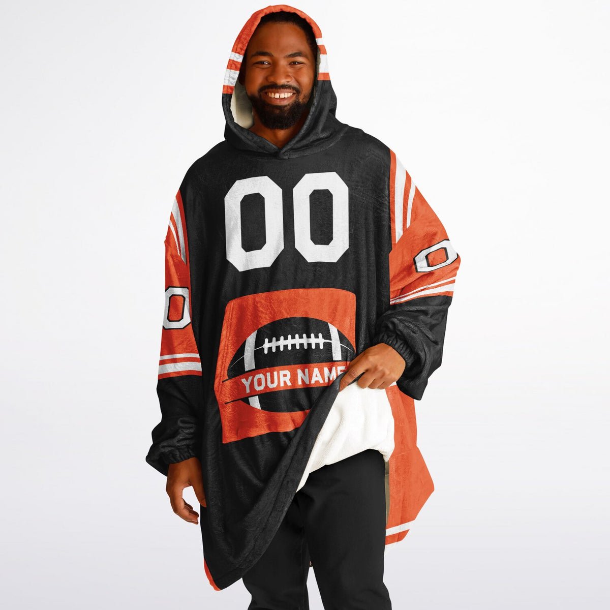 Black/Orange/White Bold
