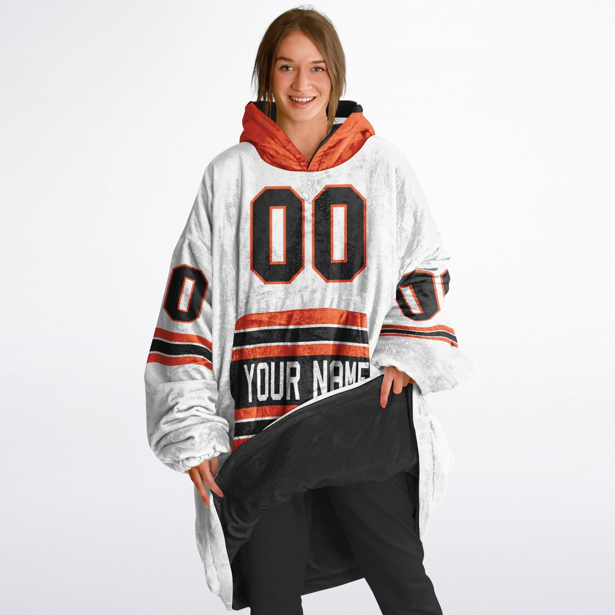 Black/Orange/White Superfan Reversible