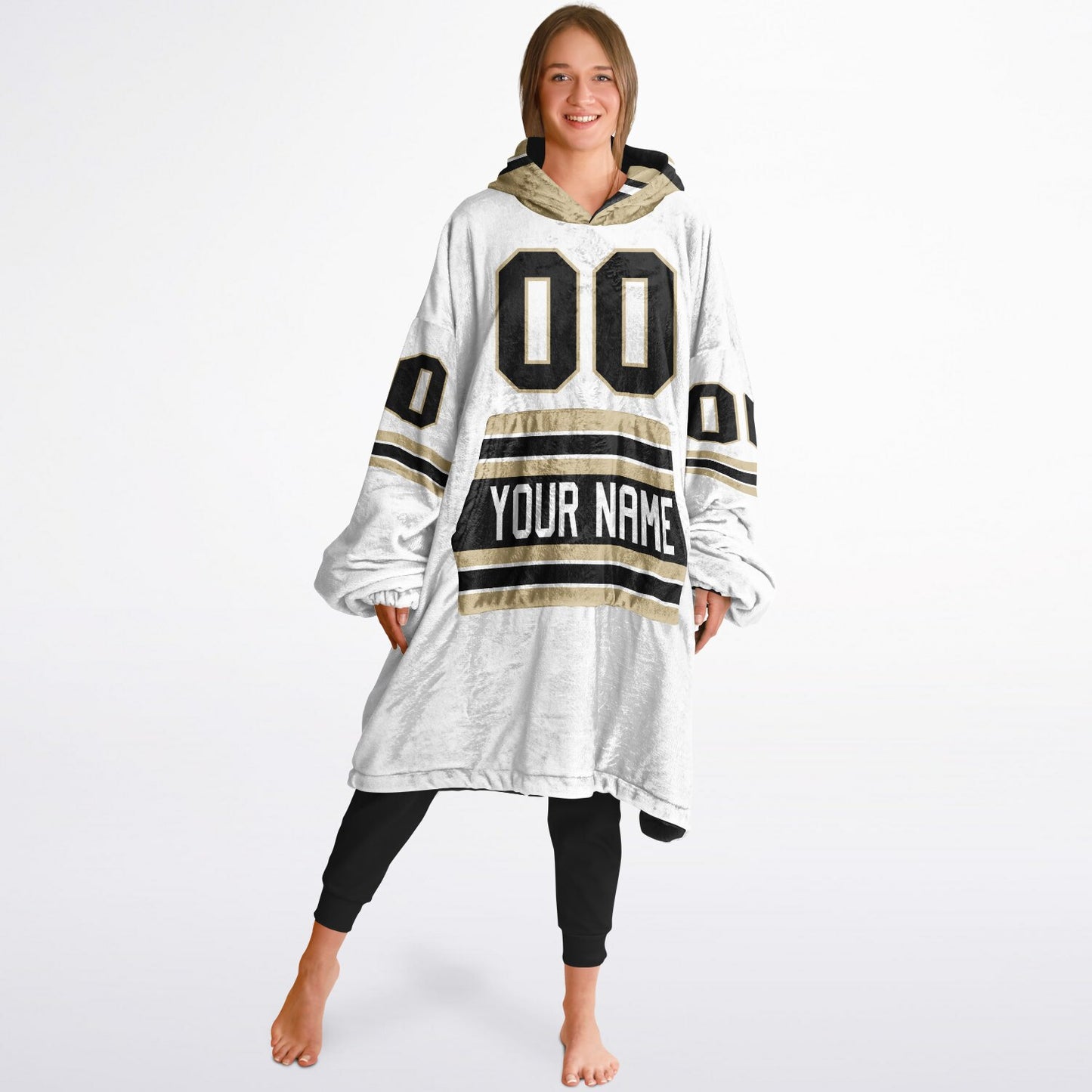 Black/Old Gold/White Superfan Reversible