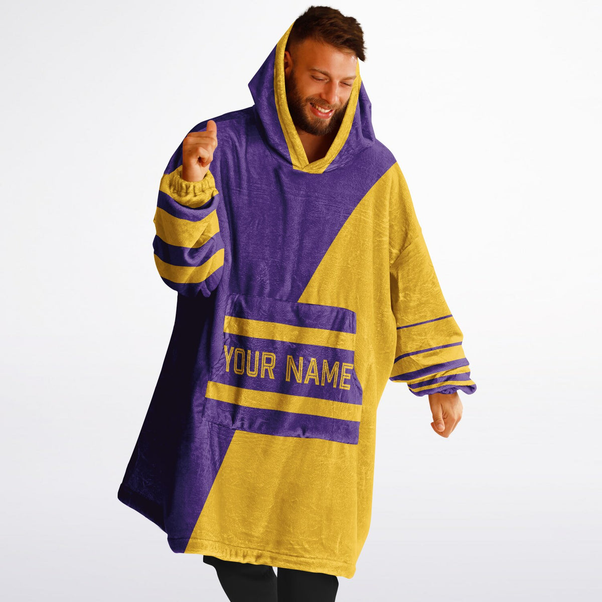 Purple & Gold Split Decision