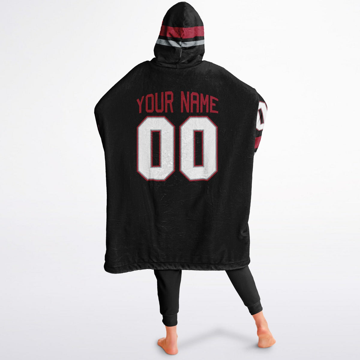 Black/Red/Silver Superfan Reversible