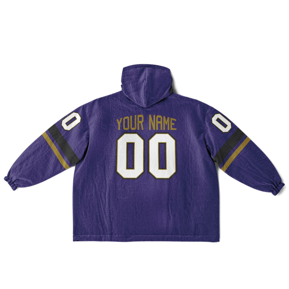 Purple Black Dark Gold Superfan Reversible