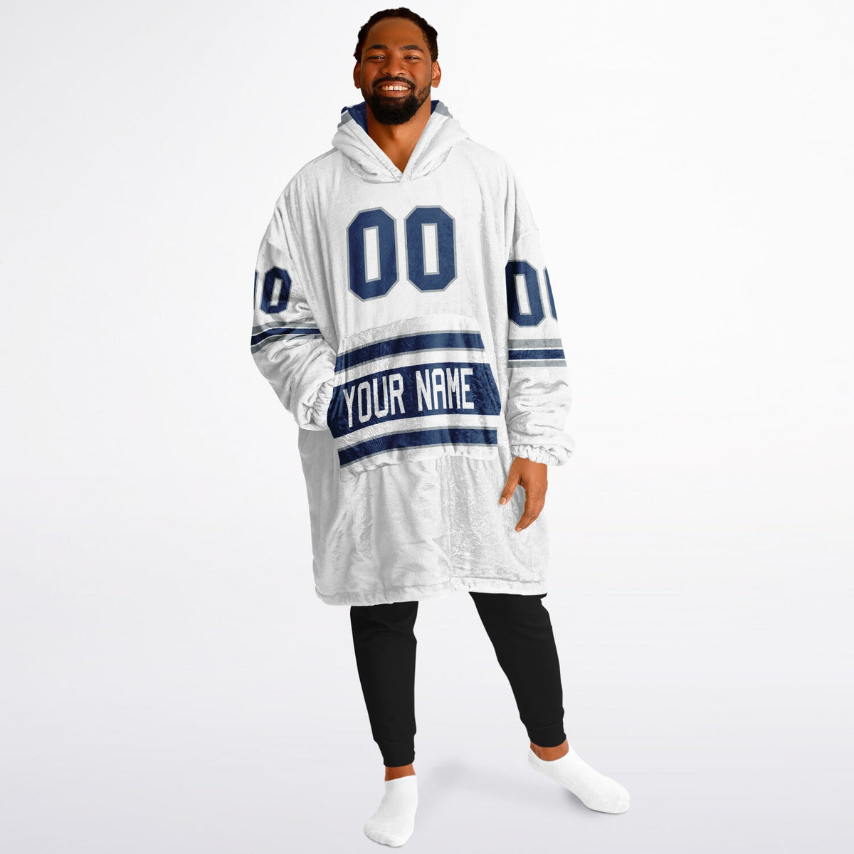 Blue/White/Gray Superfan Reversible