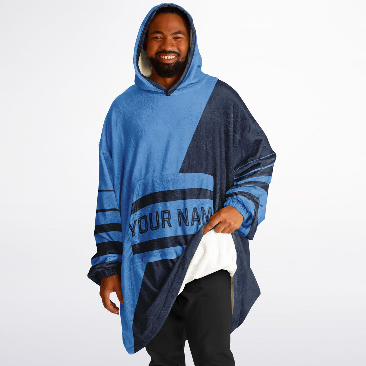 Light Blue & Navy Split Decision