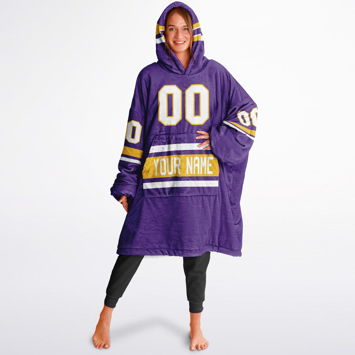 Purple/Gold/White Superfan Reversible