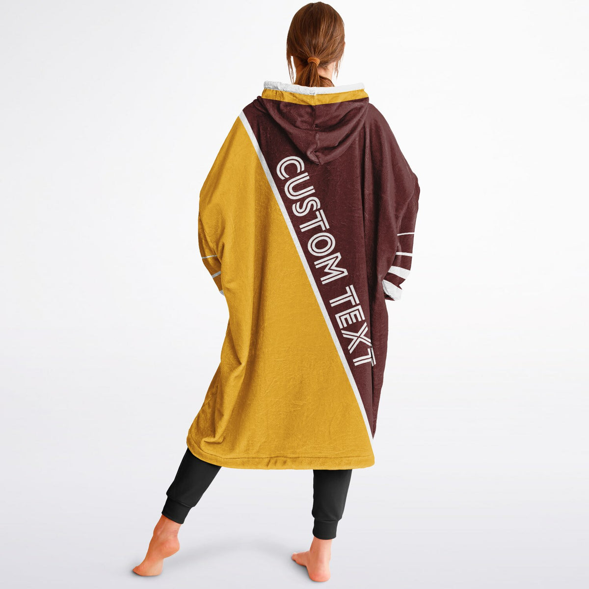 Burgundy Gold White Split Decision
