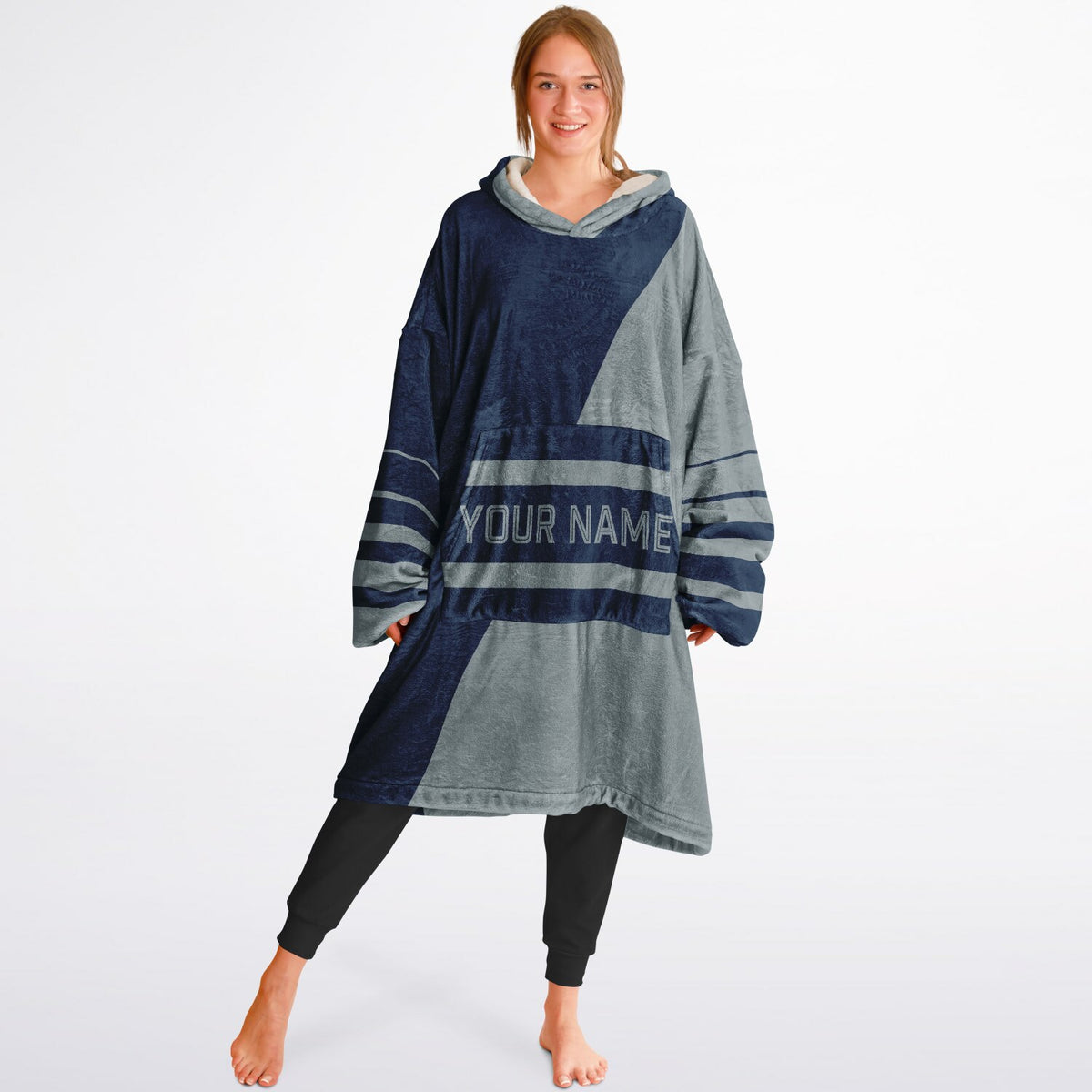 Navy & Silver Split Decision