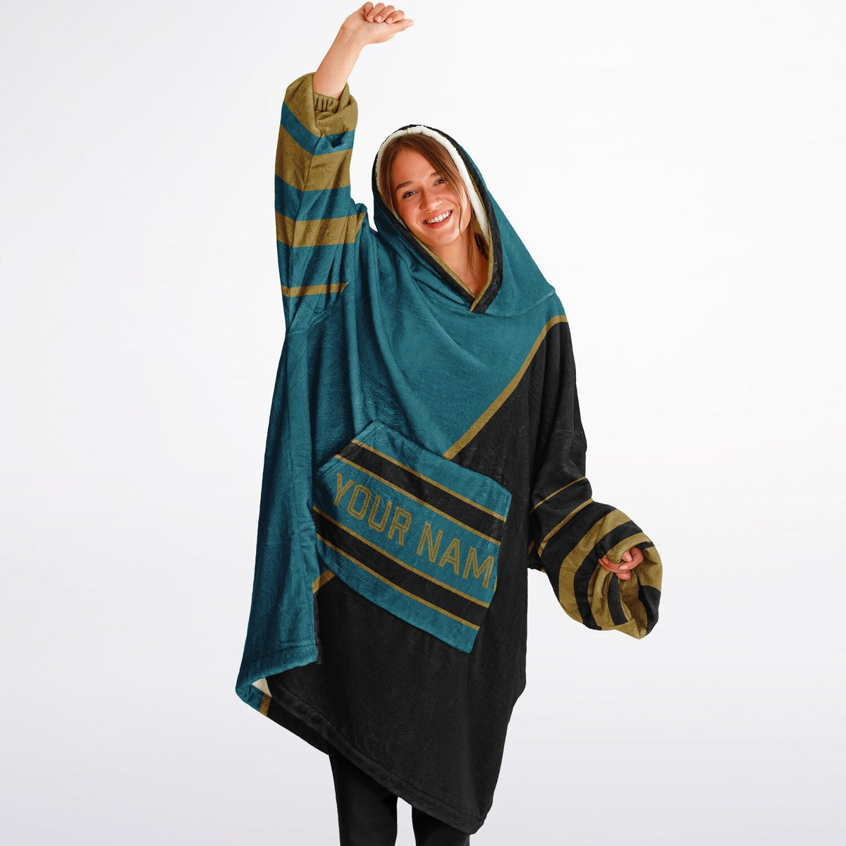 Teal Black Gold Split Decision