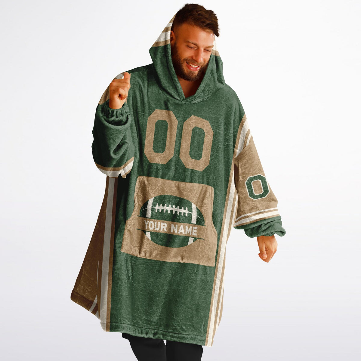 Forest Green Cream Camel Bold