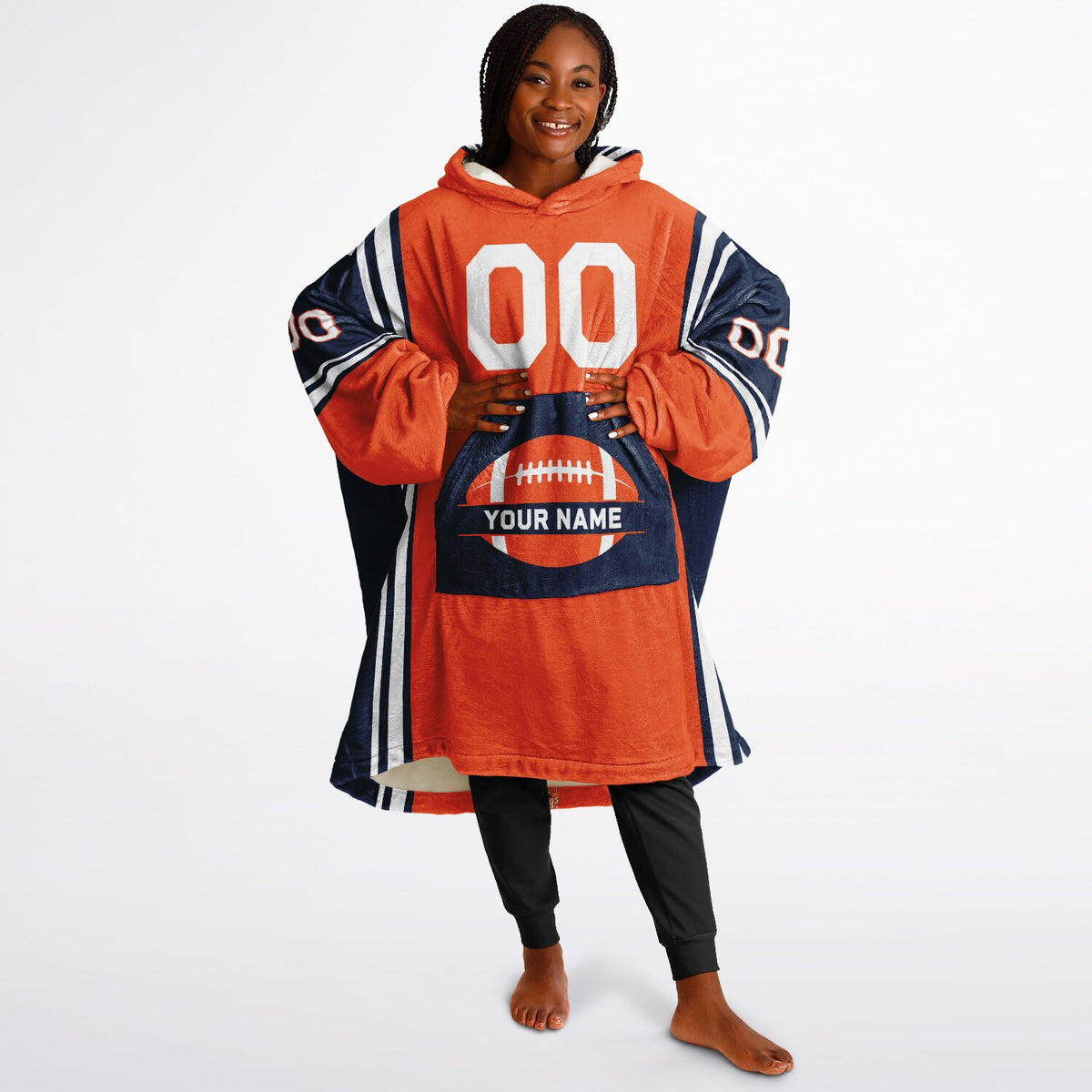 Orange/Navy/White Bold