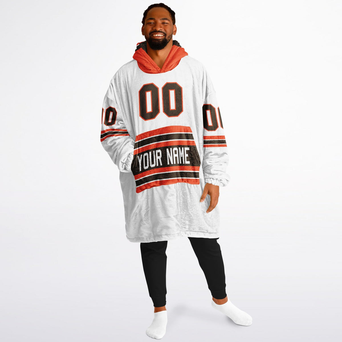 Brown/Orange/White Superfan Reversible