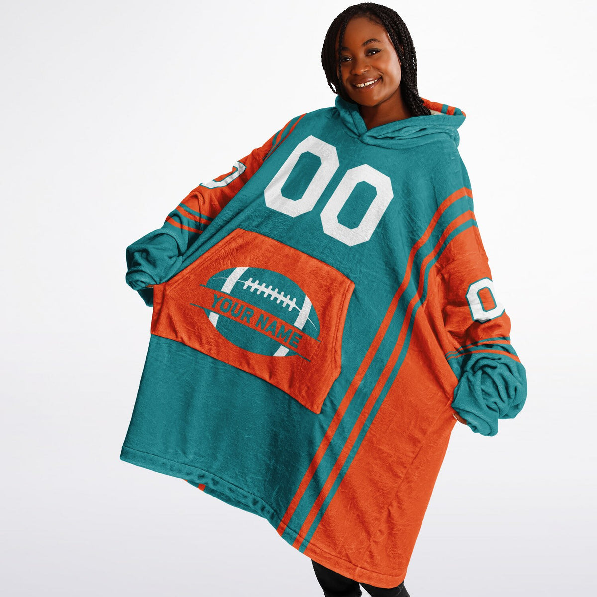 Aqua & Orange Bold