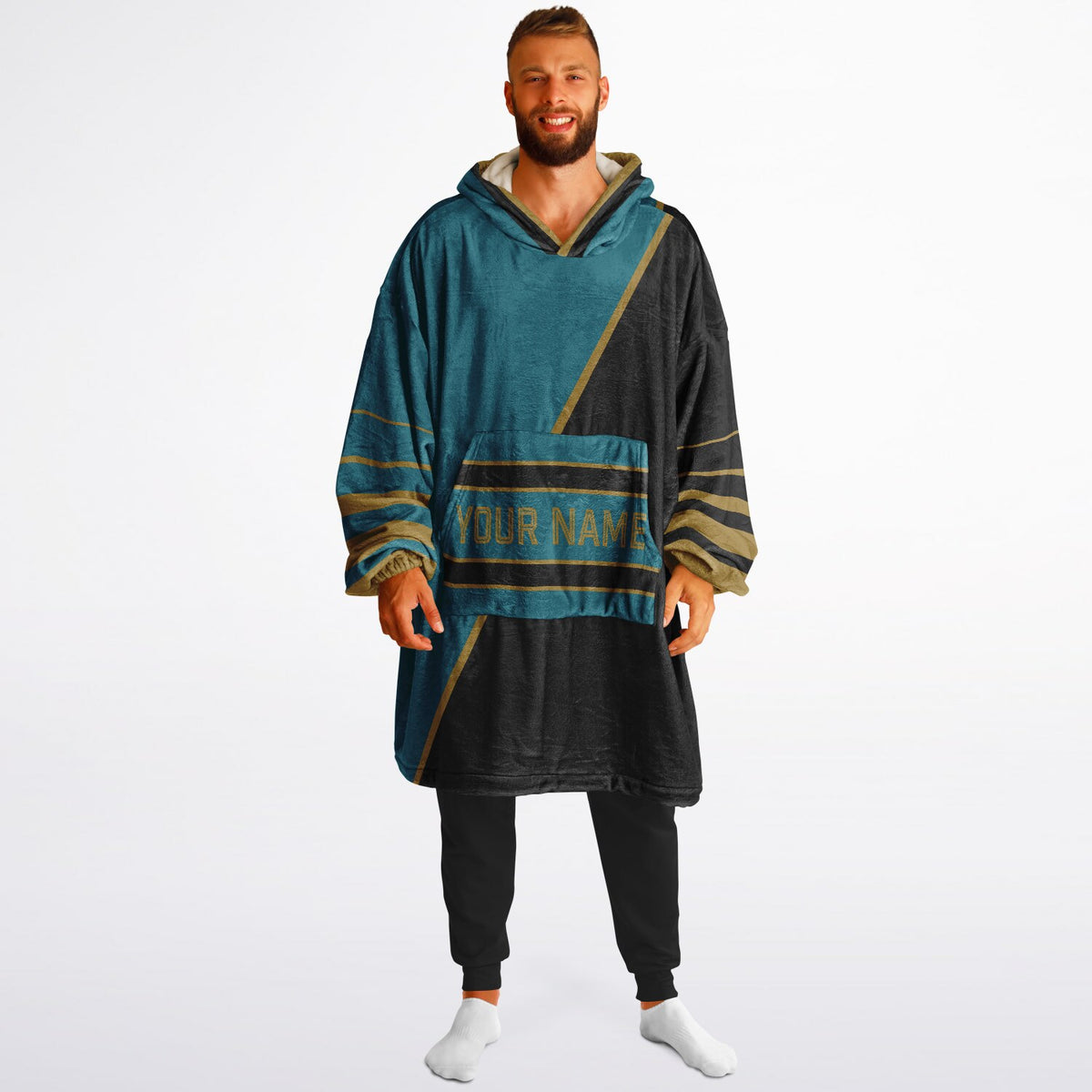 Teal Black Gold Split Decision