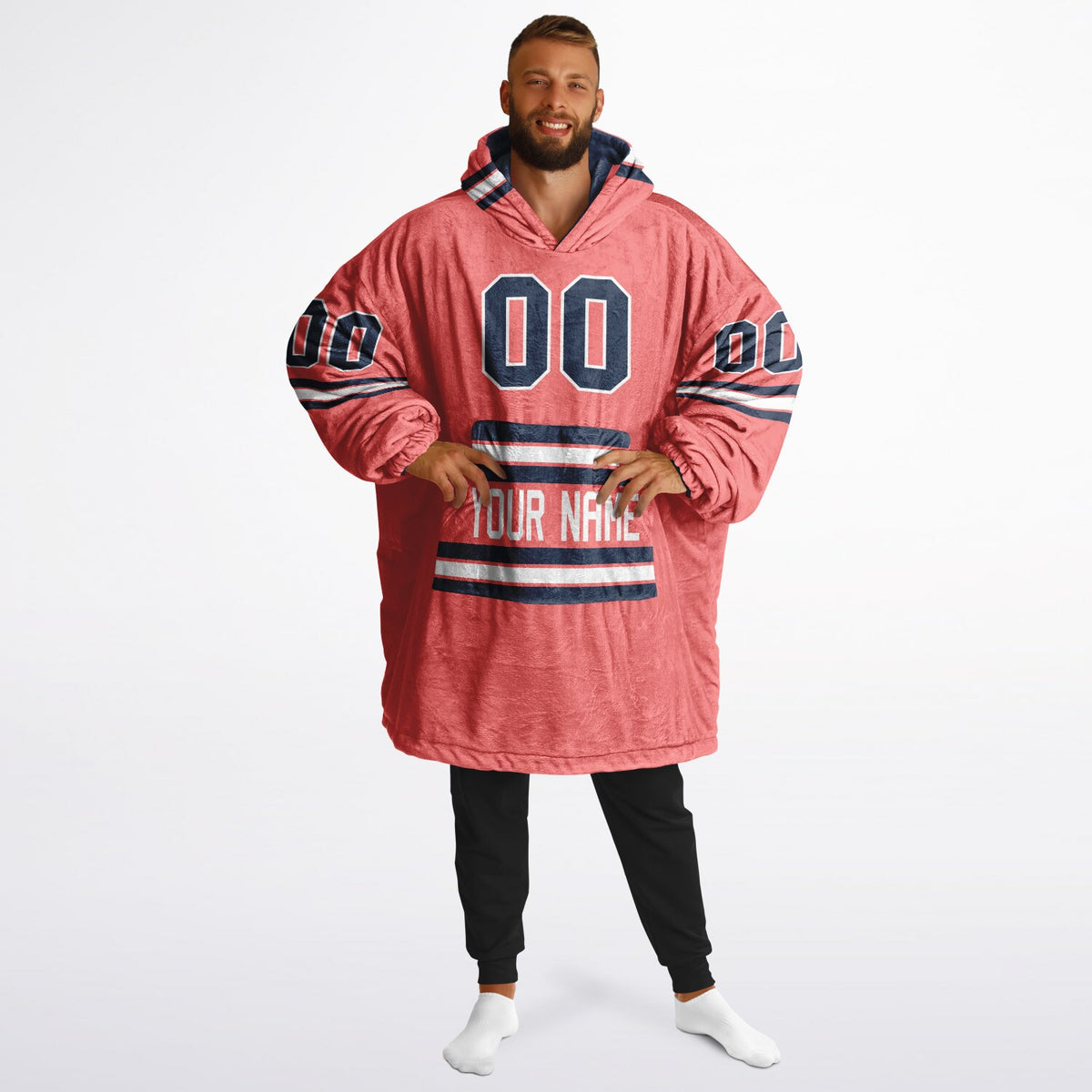 Navy Electric Coral White Superfan Reversible