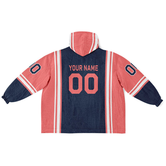 Navy Electric Coral White Bold