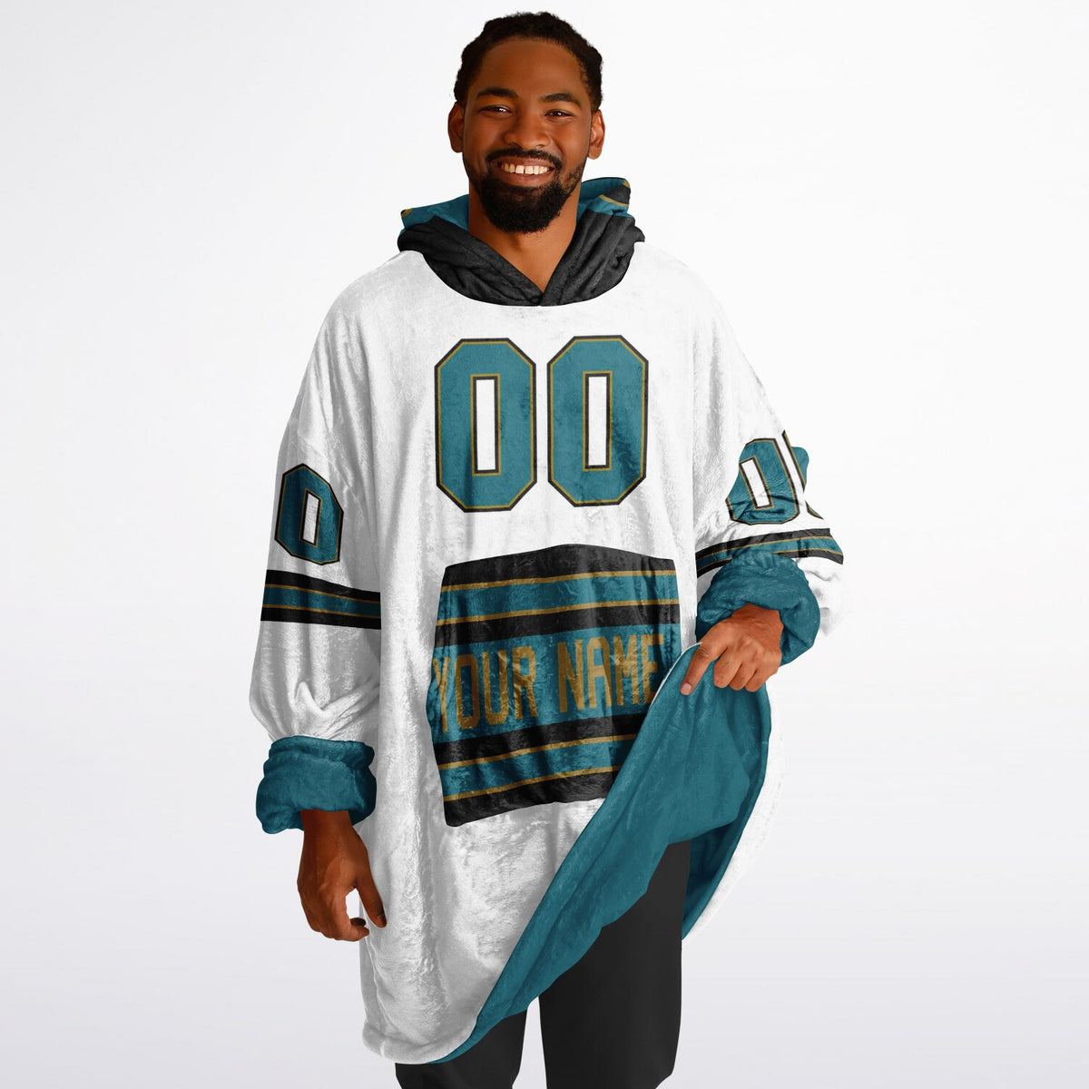 Teal/Black/Gold Superfan Reversible