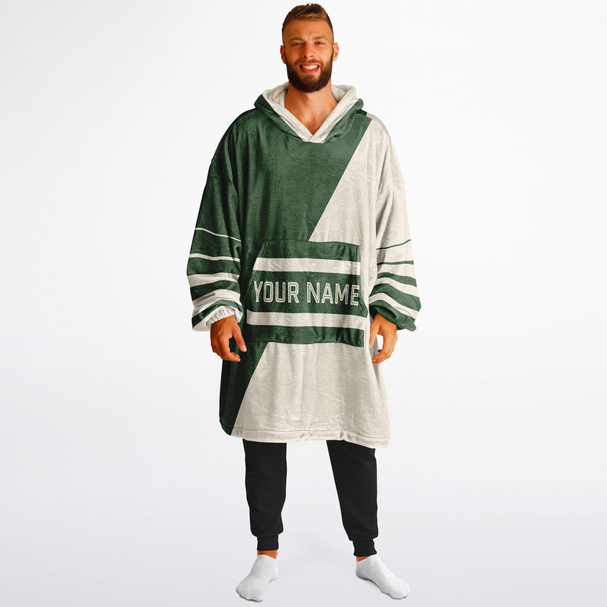 Forest Green & Cream Split Decision