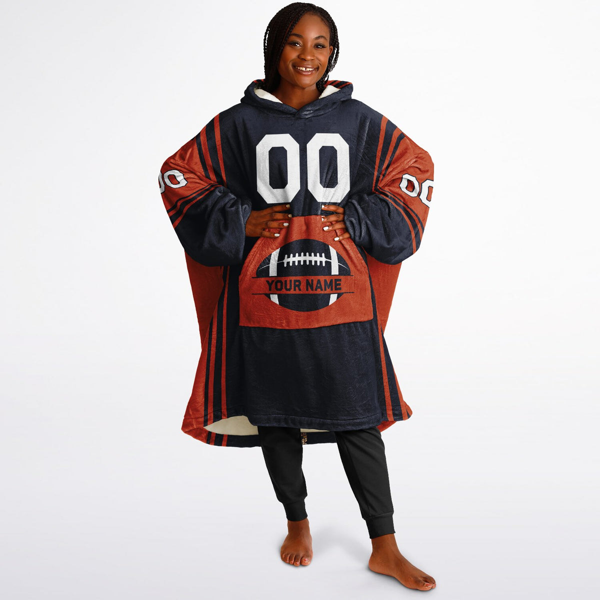Navy/Orange Bold