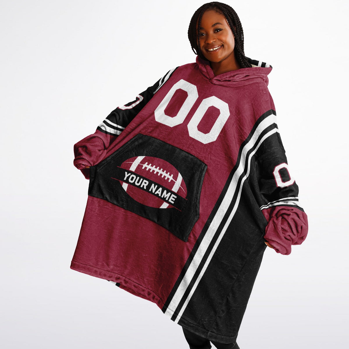 Crimson/Black/White Bold