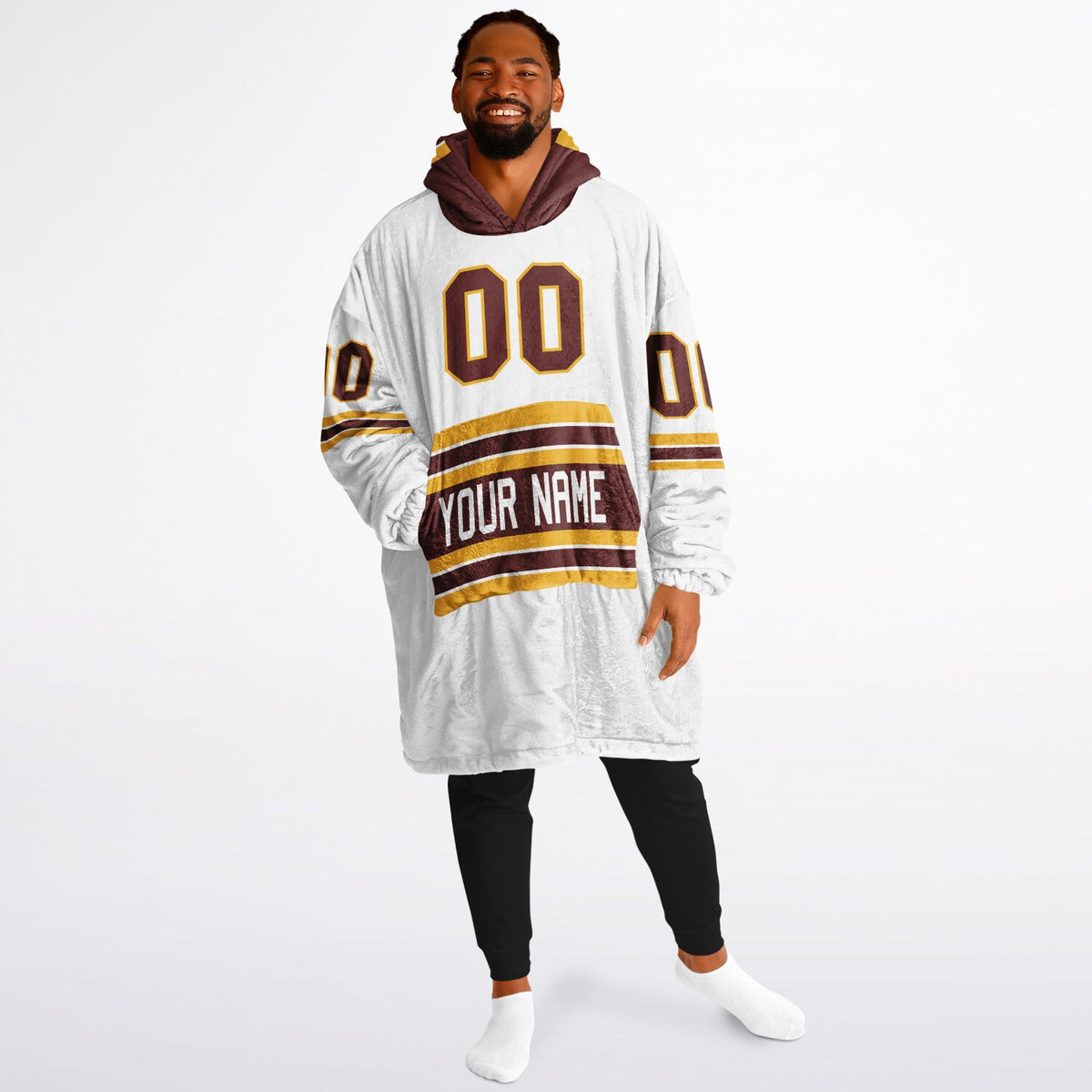 Burgundy/Gold/White Superfan Reversible