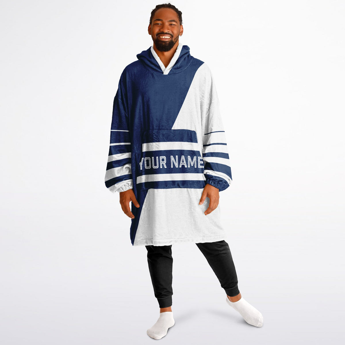 Blue & White Split Decision