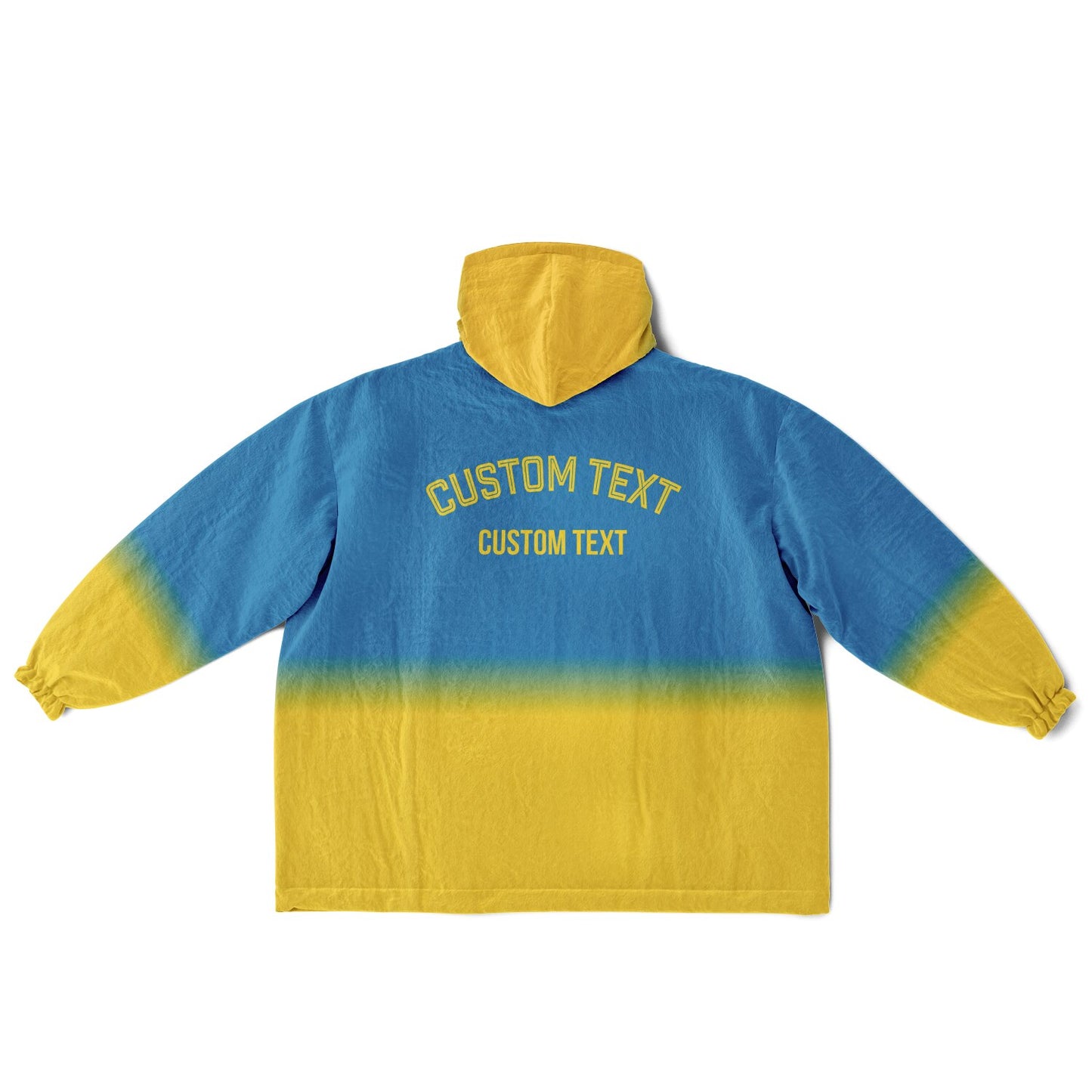 Blue and gold reversible snug hoodie with soft interior lining and casual everyday style for football fans.