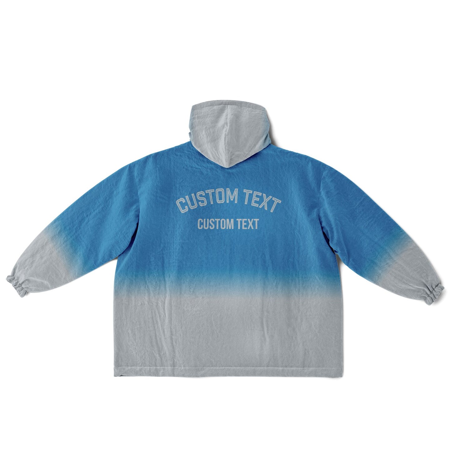 Blue and silver reversible snug hoodie with soft interior lining and casual everyday style for football fans.