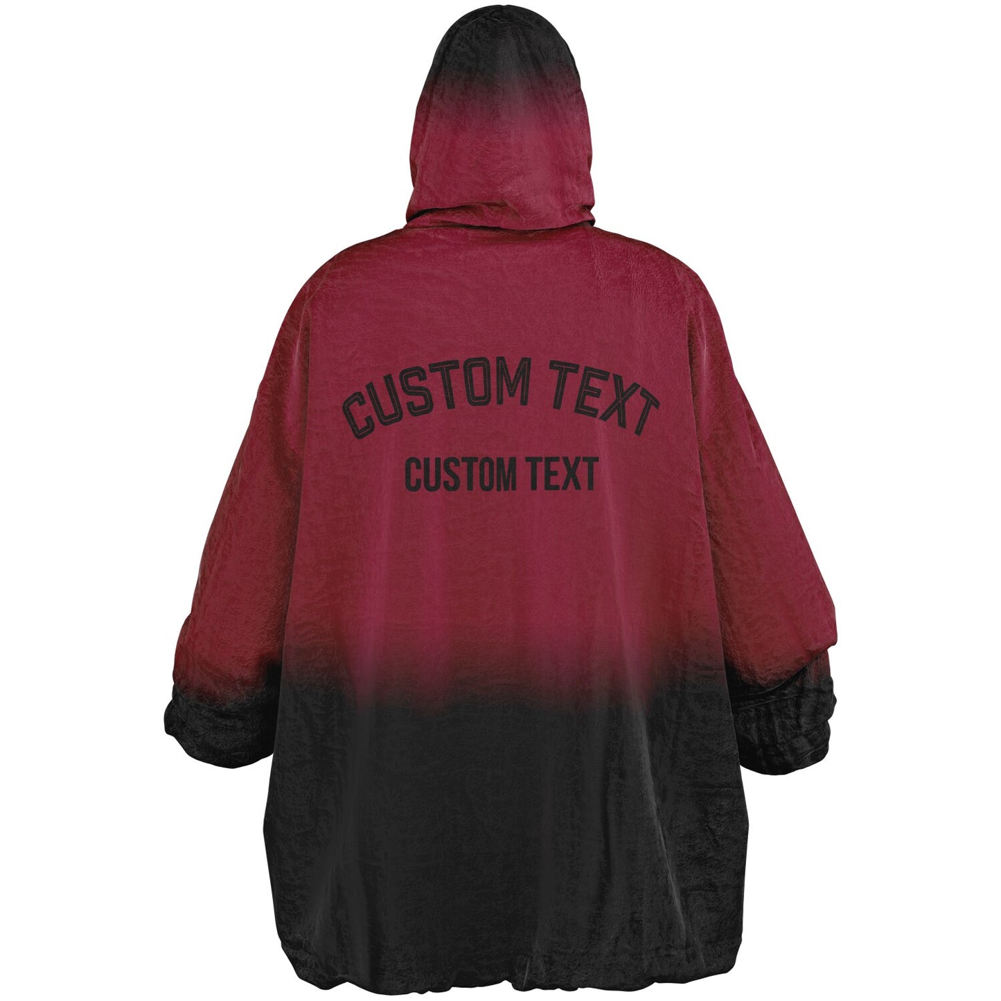 Cardinal red and black reversible snug hoodie with soft interior lining and casual everyday style for football fans.