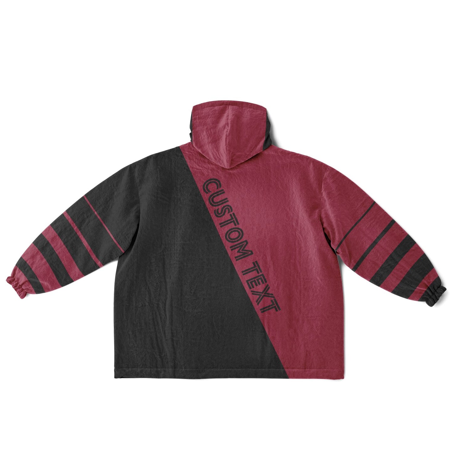 Cardinal red and black reversible snug hoodie with soft interior lining and casual everyday style for football fans.